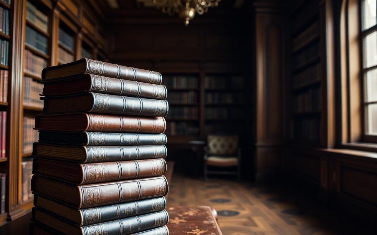 A dossier of forty volumes, hand-selected over three years.